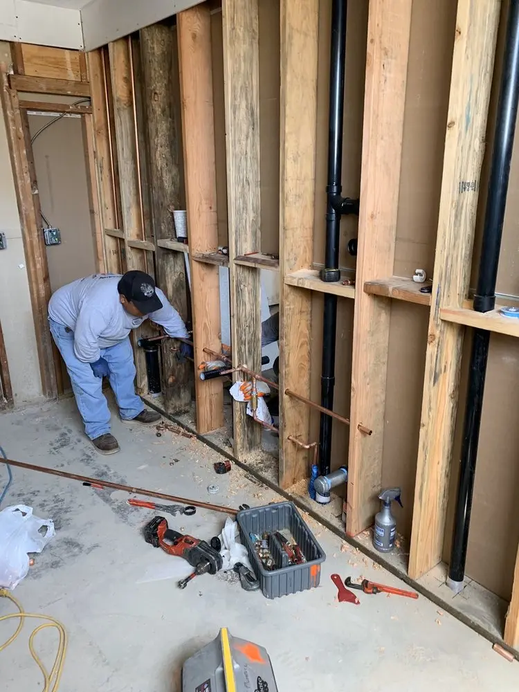 Commercial rough-in plumbing for Water Heater Replacement in Thurmont